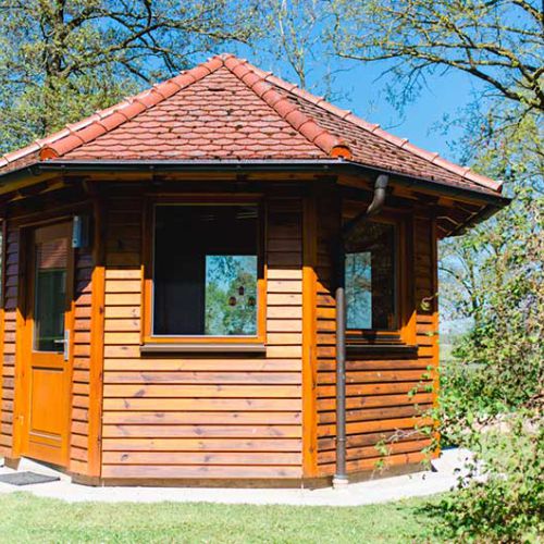 Gartenhaus auf dem Ferienhof Altmühlhof