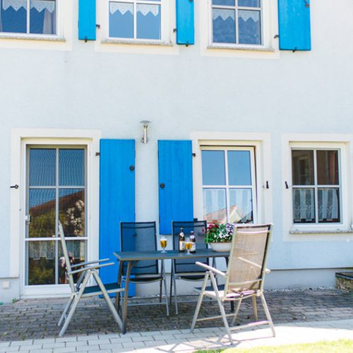  Terrasse vor der Ferienwohnung Abendsonne 