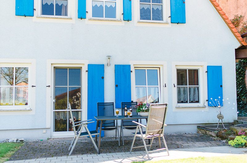 Außenansicht von der Ferienwohnung Abendsonne