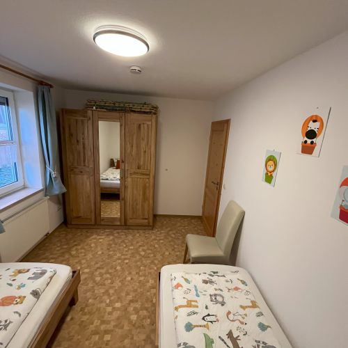 Schlafzimmer in der Ferienwohnung Abendsonne 