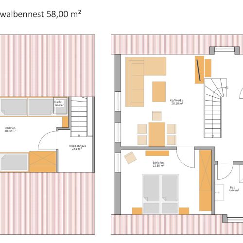 Grundriss Ferienwohnung Storchennest